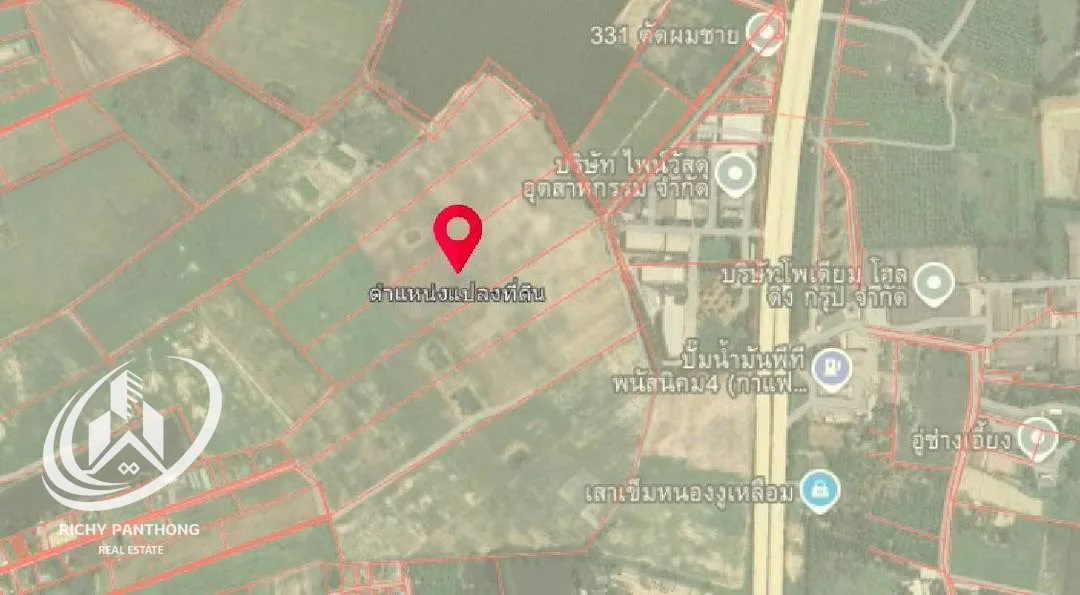 ขายที่ดินเปล่า 86-1-42 ไร่ (ใกล้ถนนเส้น 331) ต.หมอนนาง อ.พนัสนิคม จ.ชลบุรี - 4